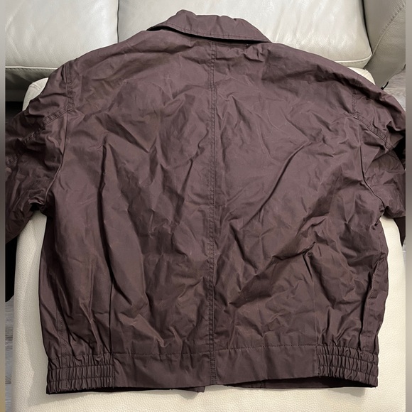 Zara Men’s Waxed Finish Padded Bomber Jacket - Size L - Picture 11 of 14